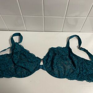 Green Floral Lace Savage X Fenty Underwire Bra